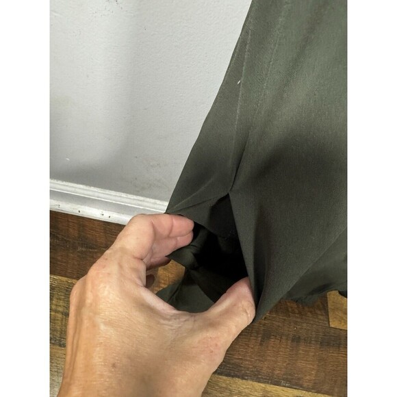 KARLIE Polyester Army Green Midi Dress - Size Small - Picture 4 of 7